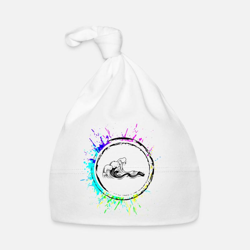 Symbole de l’icône de vague Bonnet bio Bébé