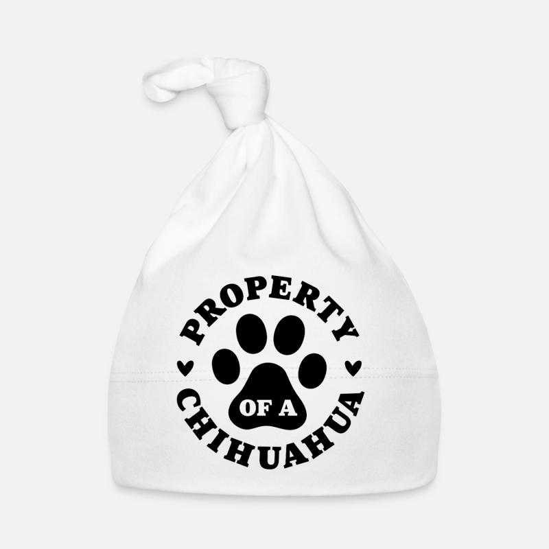 Eigentum eines Chihuahua Baby Bio-Mütze