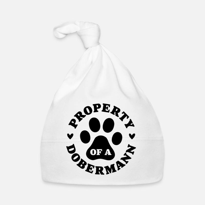 Propriété d’un Dobermann Bonnet bio Bébé