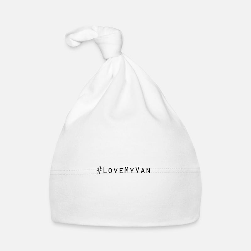hashtag love my van - Bonnet bio Bébé - blanc