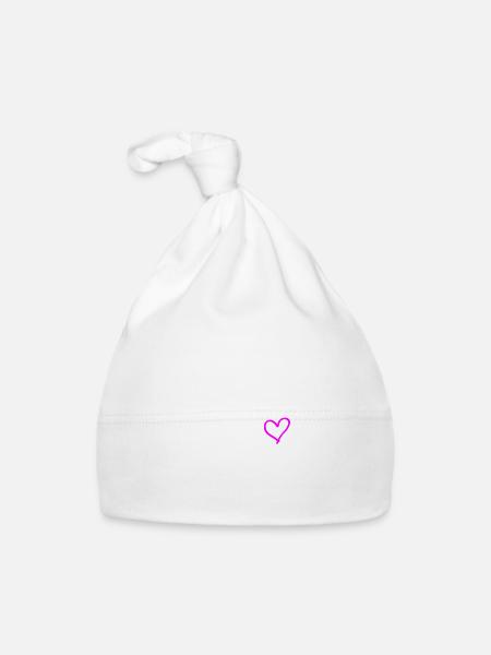 Après Ski 2024 Heart Trip - Organic Baby Cap - white - Front
