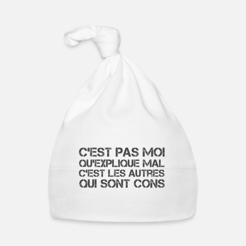 C'est pas moi qu'explique mal Bonnet bio Bébé