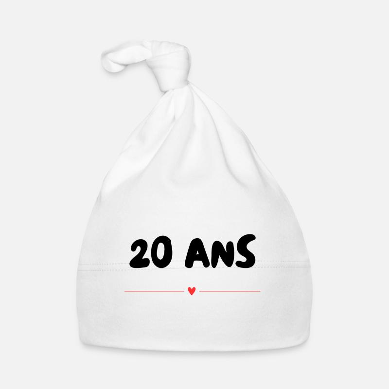 20. 20 YEARS. 20th ANNIVERSARY. 20 YEARS ANNIVERSARY. Organic Baby Cap