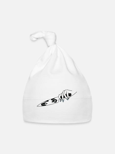Bad woman - Organic Baby Cap - white - Front