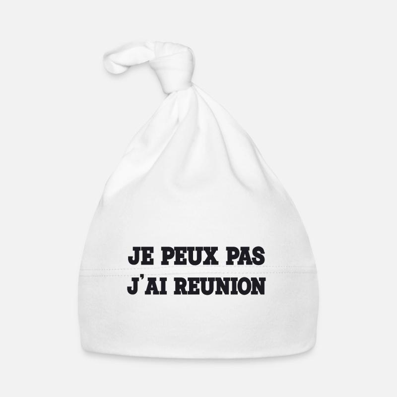 I can't I have a meeting Organic Baby Cap
