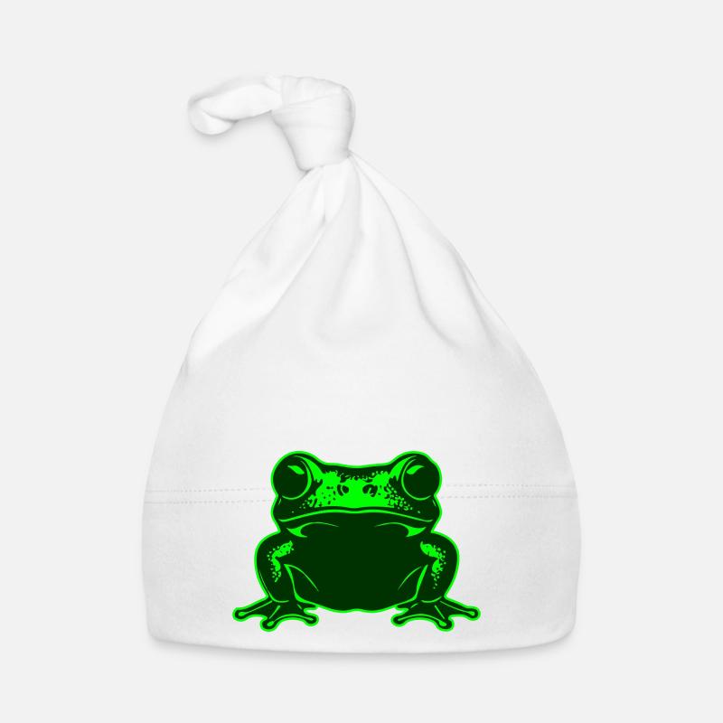 simple frog - Simple frog | Colors can be changed Organic Baby Cap