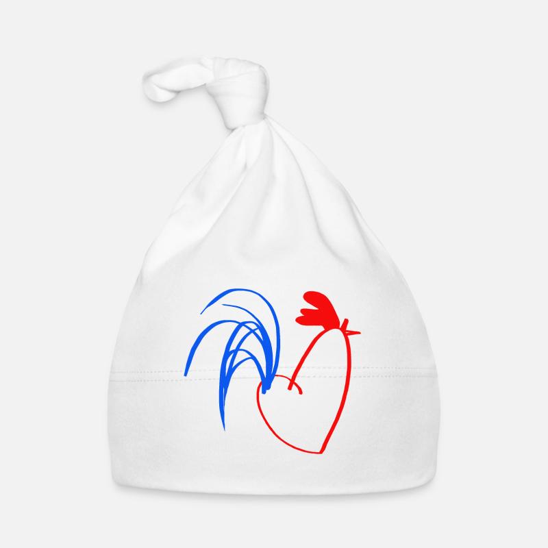 coq bleu blanc rouge Bonnet bio Bébé