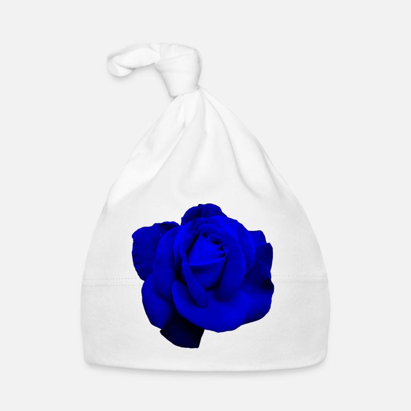 Blaue Rose Baby Bio-Mütze