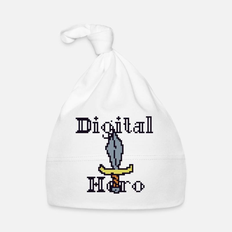 Épée de pixel, héros numérique Bonnet bio Bébé