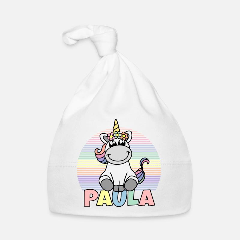 Paula Einhorn Name Baby Bio-Mütze
