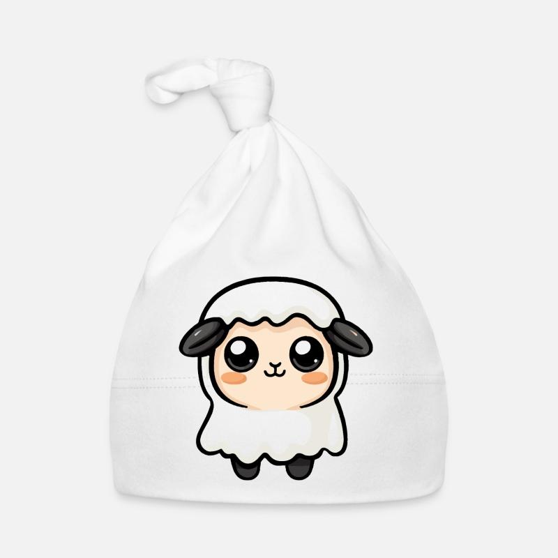 Sheep Halloween Comic Ghost Organic Baby Cap
