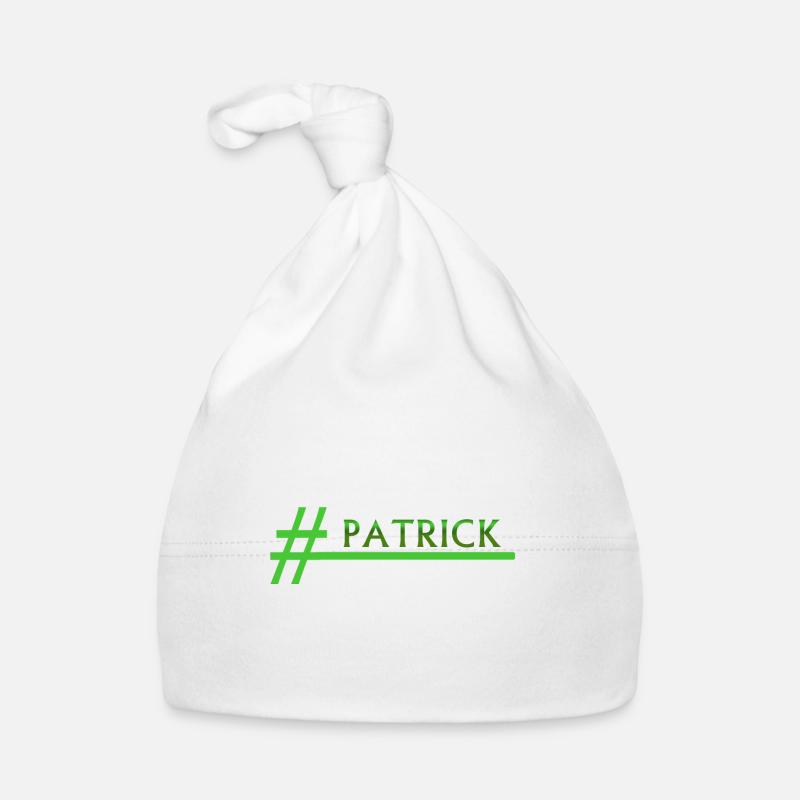 Stylischer Hashtag PATRICK Patrick Baby Bio-Mütze