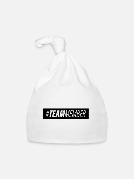 Team Symbol - Baby Bio-Mütze - Weiß - Vorne