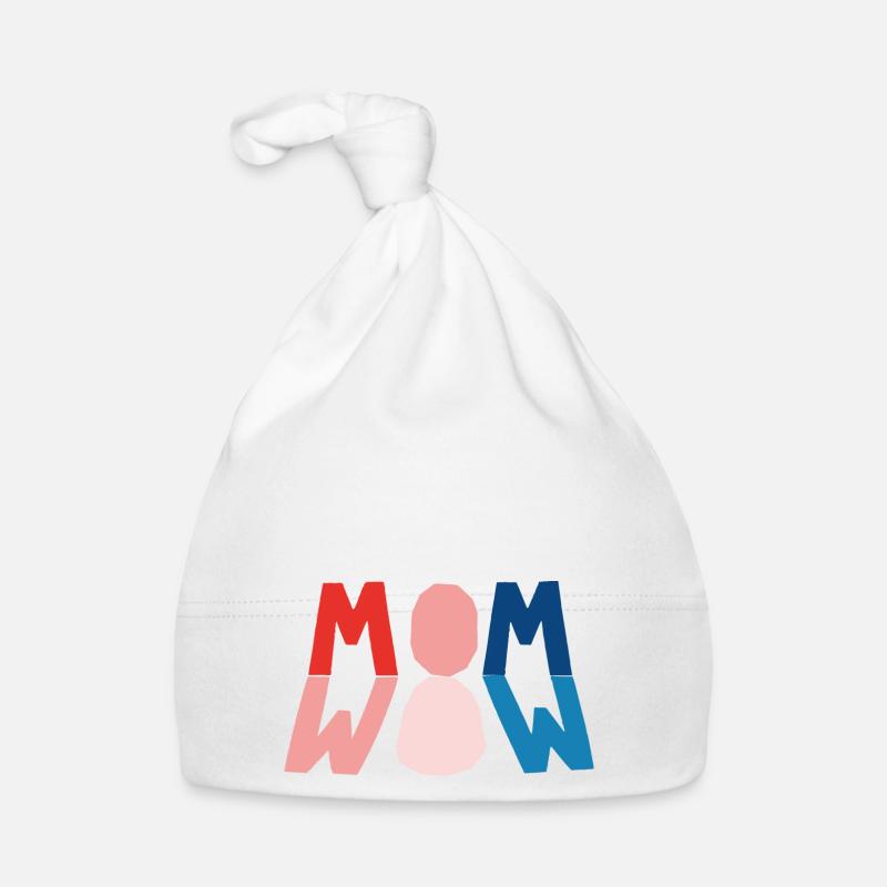 MOM=WOW - Baby Bio-Mütze - Weiß