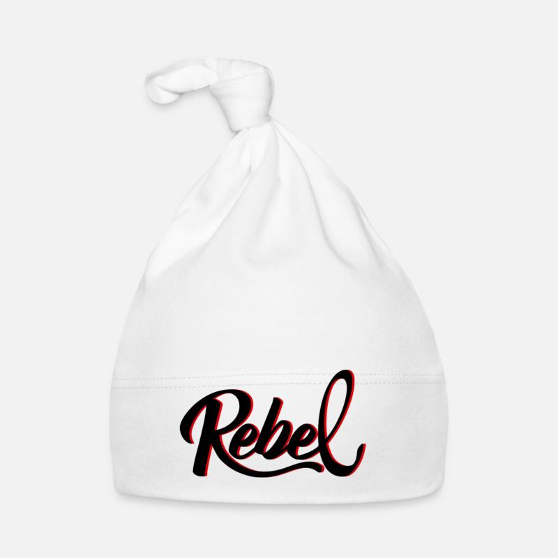 Rebel - Baby Bio-Mütze - Weiß