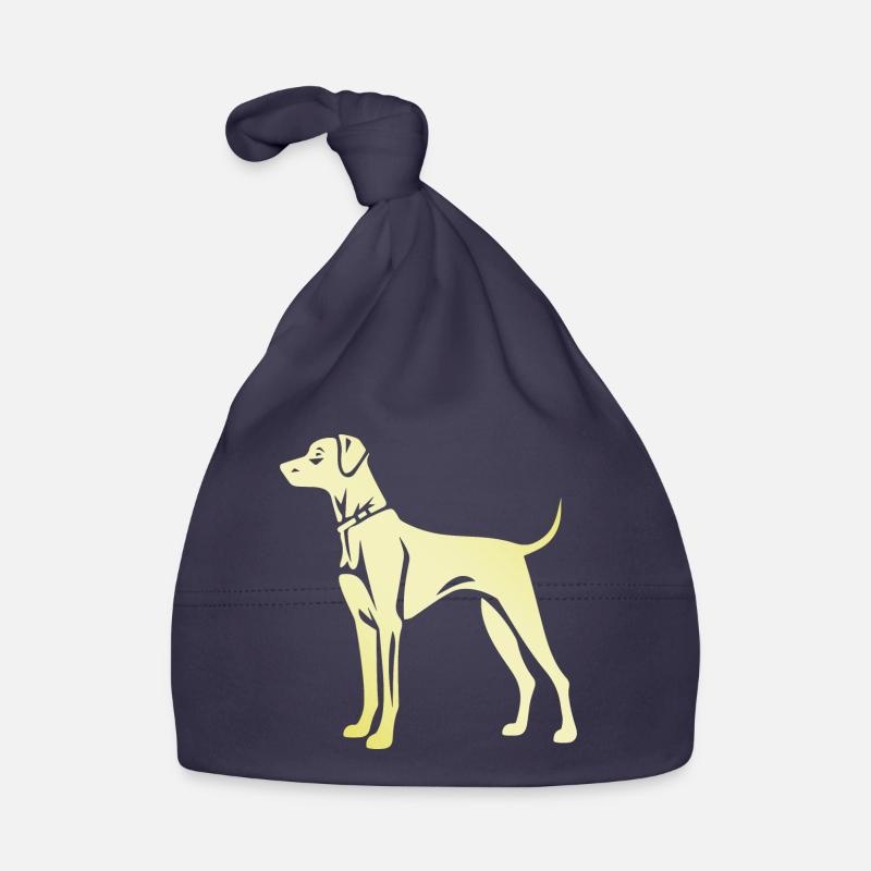 Great Dane Hund Silhouette Baby Bio-Mütze