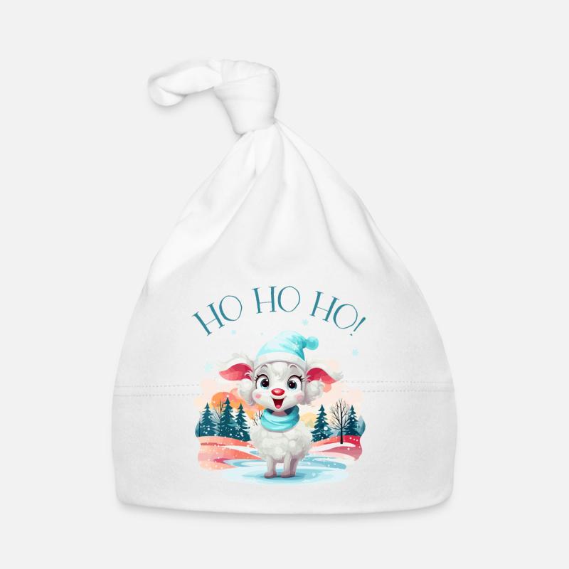 Ho Ho Ho - mouton mignon - niedliches Schaf Bonnet bio Bébé