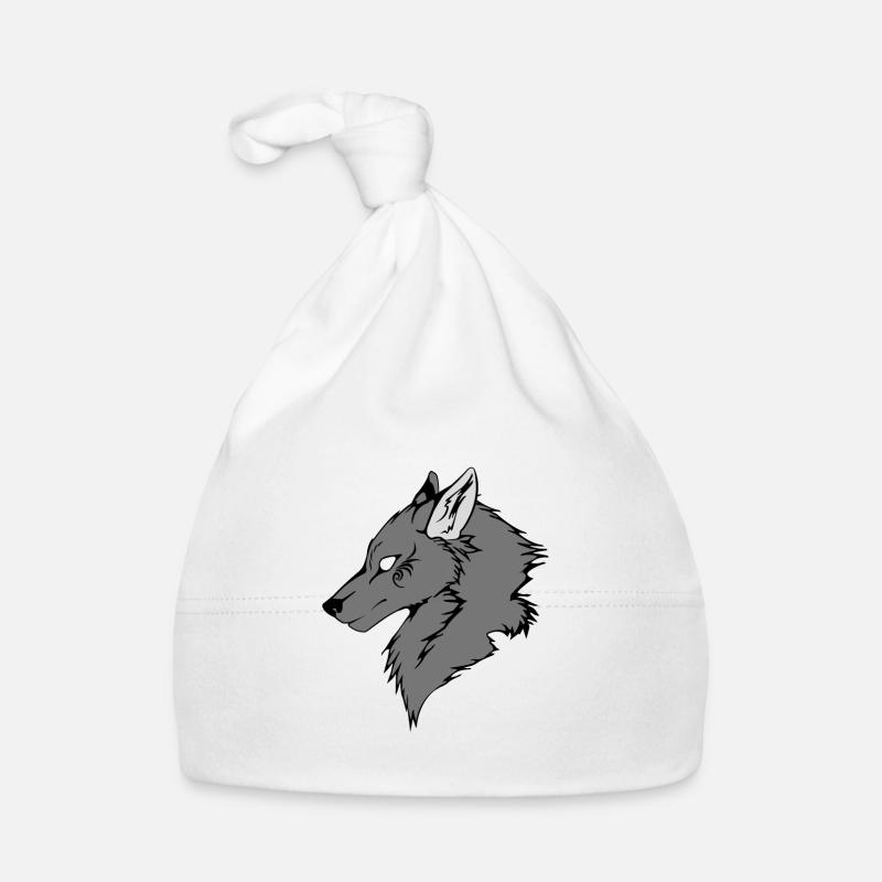 Loup gris Bonnet bio Bébé