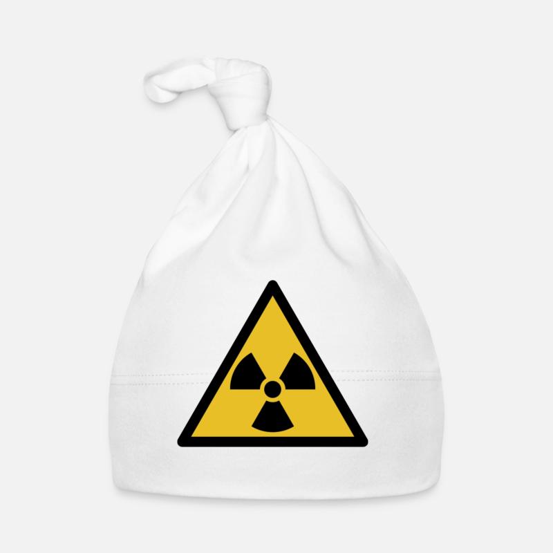 Piktogramm Radioactive - Baby Bio-Mütze - Weiß