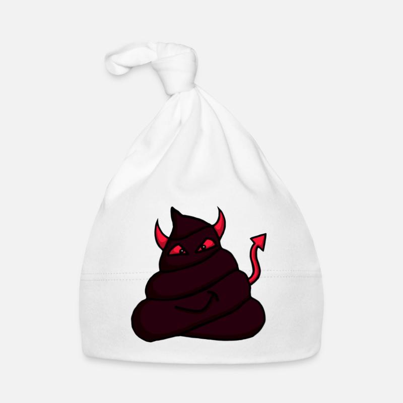 Devil-Heap-Red Organic Baby Cap