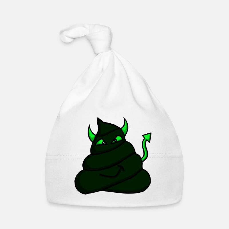 Devil-Heap-Green Organic Baby Cap