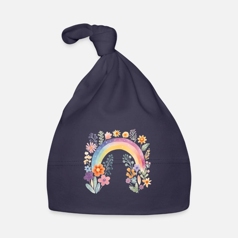 Boho Rainbow Organic Baby Cap