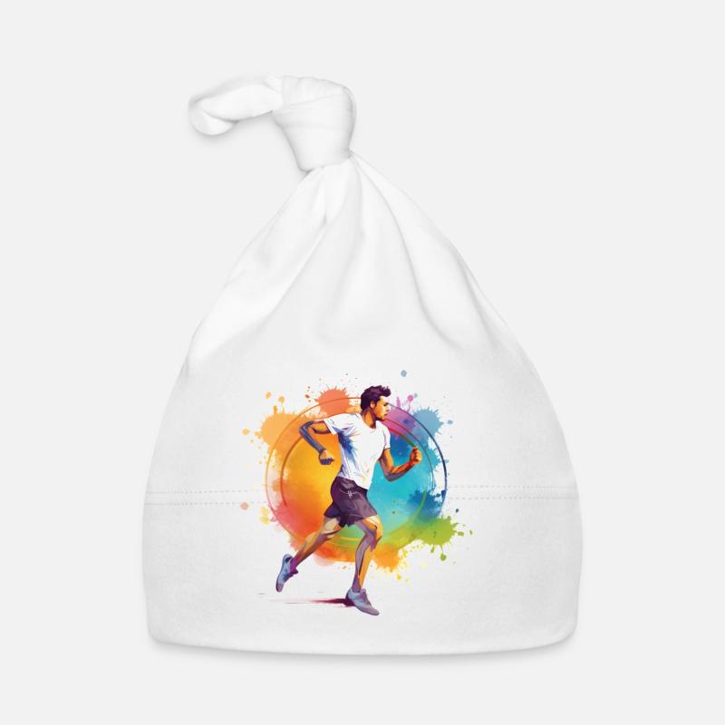 Athletes jogging Organic Baby Cap