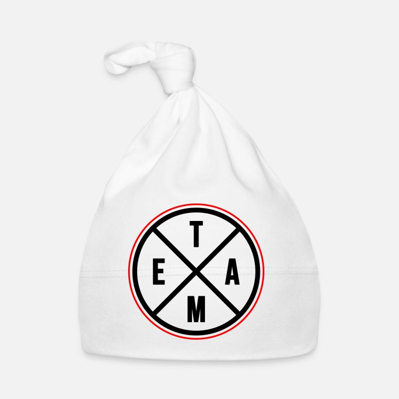 Team Cirkel Babyhue af økologisk bomuld