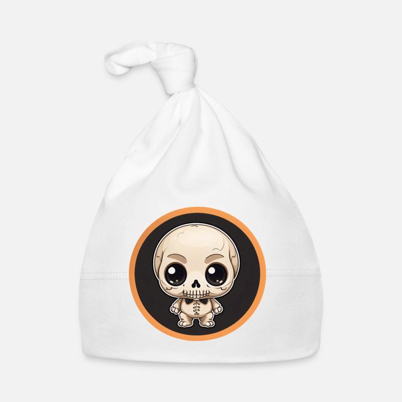 Halloween - Petit squelette mignon Bonnet bio Bébé