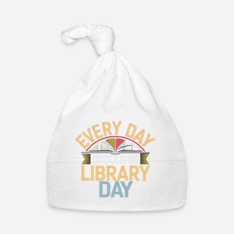 Every Day Should Be Library Day 8 Baby Bio-Mütze