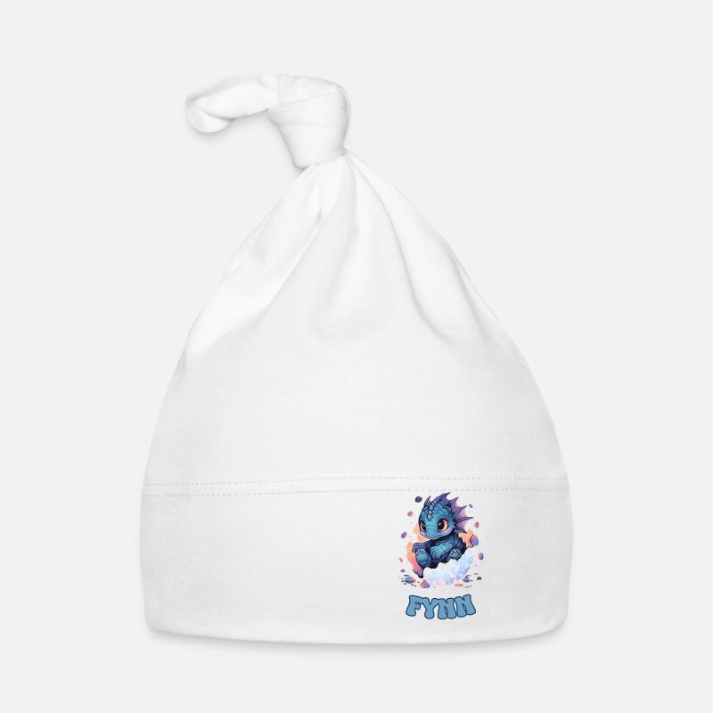 Fynn - Drache - Name Baby Bio-Mütze