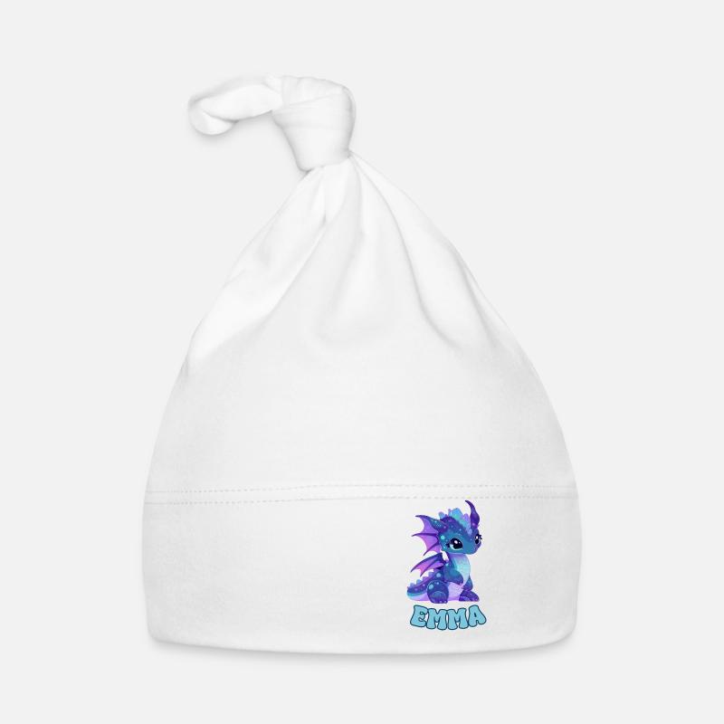 Emma - Drache - Name Baby Bio-Mütze