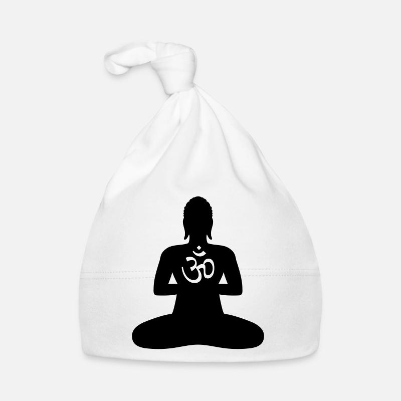 1b BUDDHA OM / AUM Organic Baby Cap