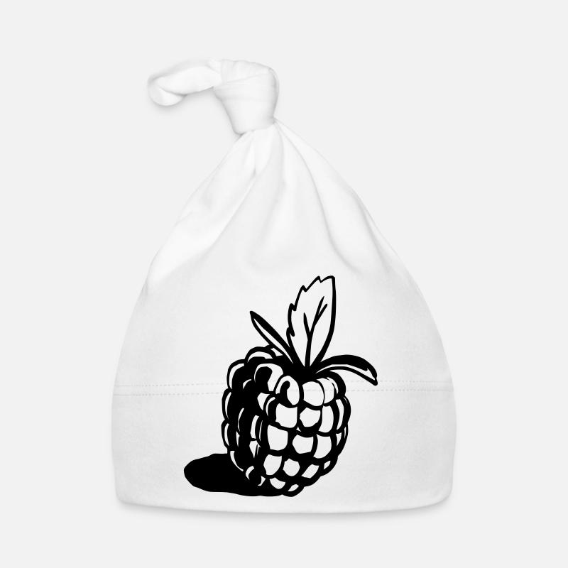 Himbeere Design klassisch Baby Bio-Mütze