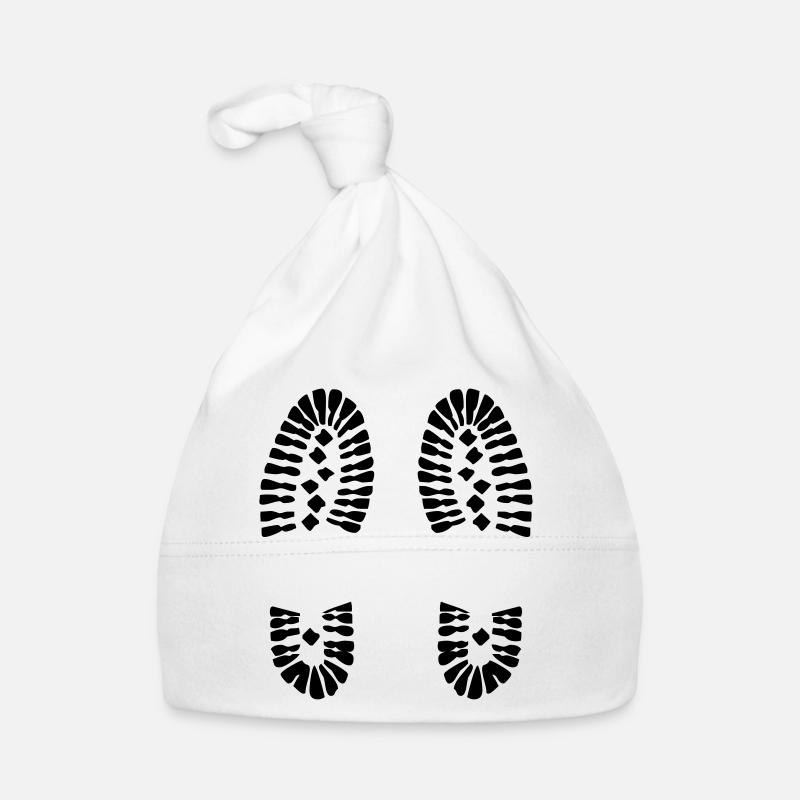 Footprints (V) Organic Baby Cap