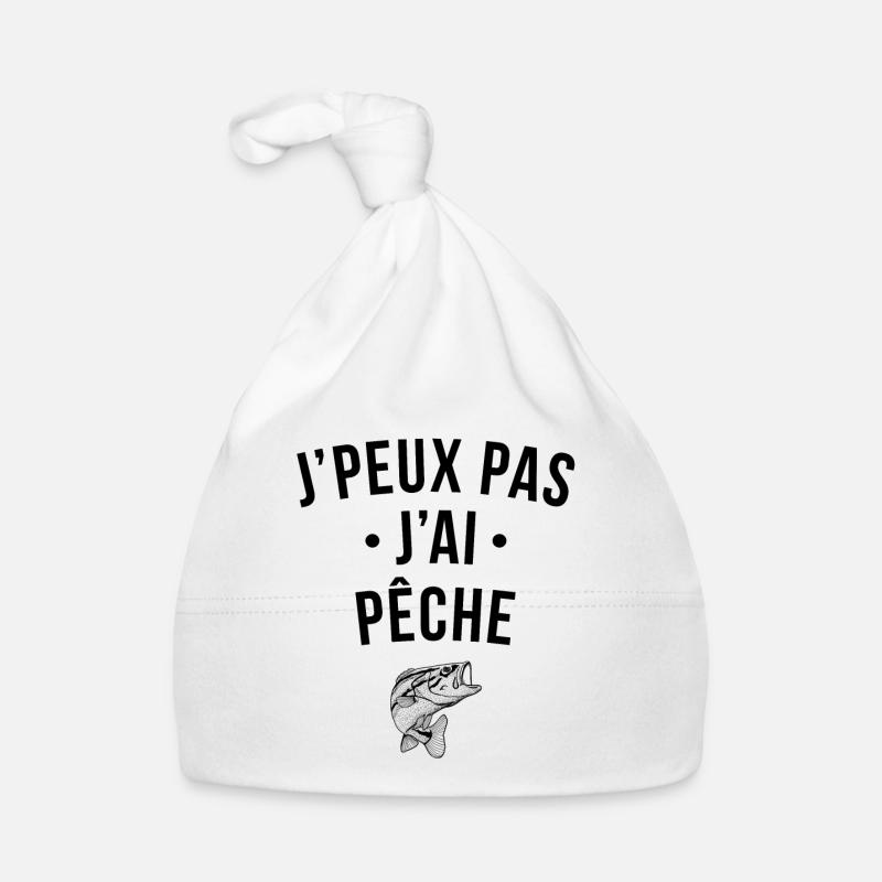J'peux pas j'ai pêche - Bonnet bio Bébé - blanc