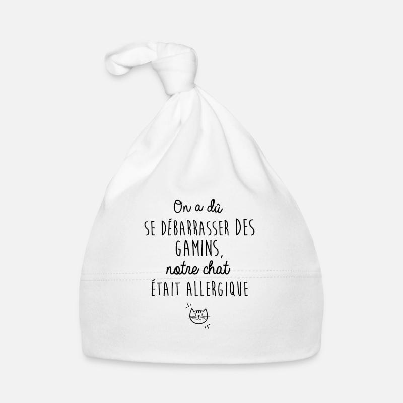 Le chat était allergique Bonnet bio Bébé