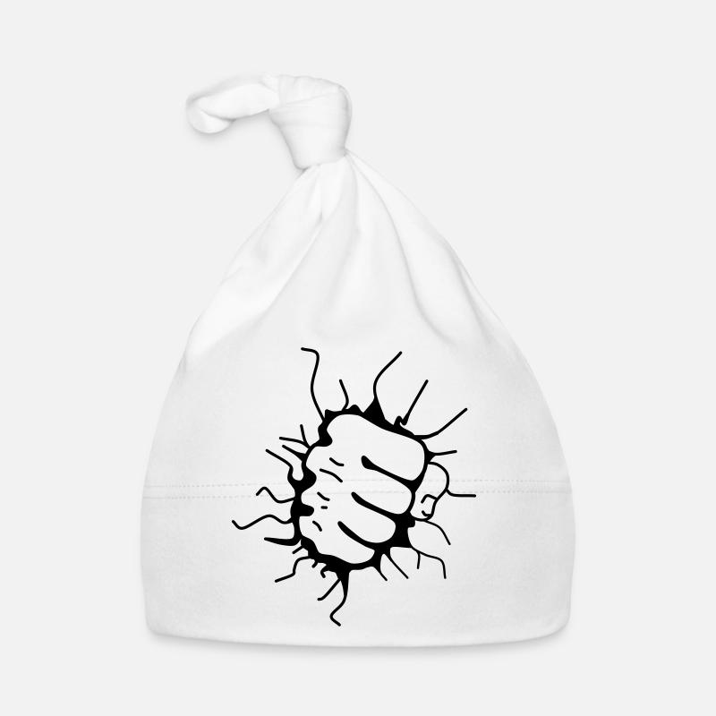 Faustschlag Faust Fäustling Punch Baby Bio-Mütze