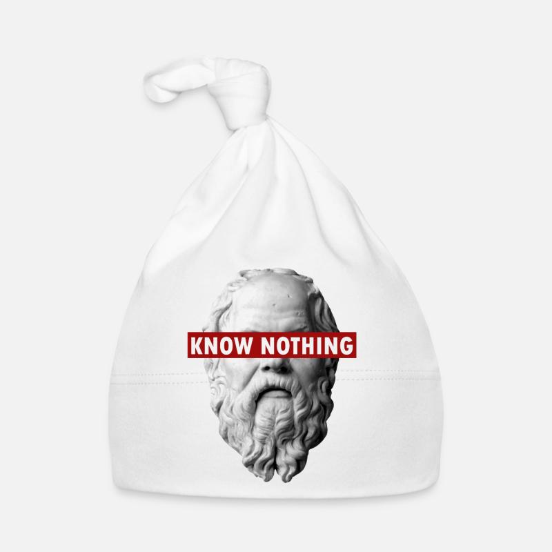 KNOW NOTHING SOCRATES Organic Baby Cap