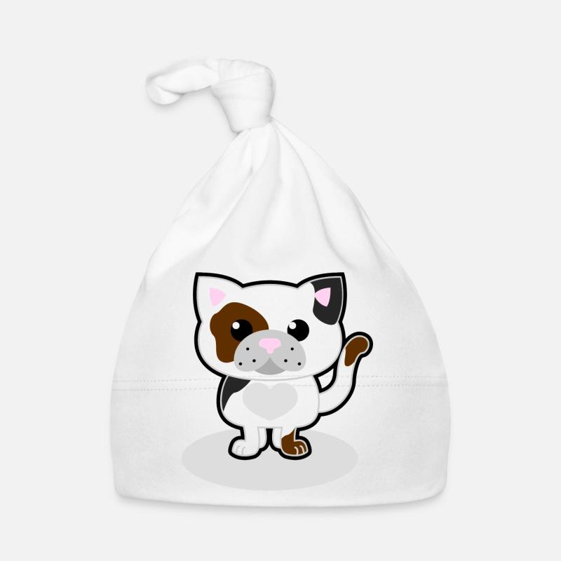 Cute cat Organic Baby Cap
