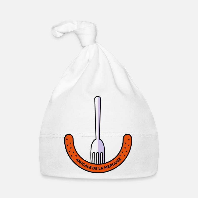Amicale de la Merguez - Bonnet bio Bébé - blanc