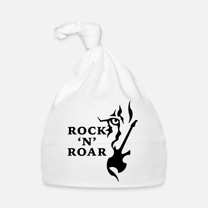 Rock & Roar (monochrome) Organic Baby Cap