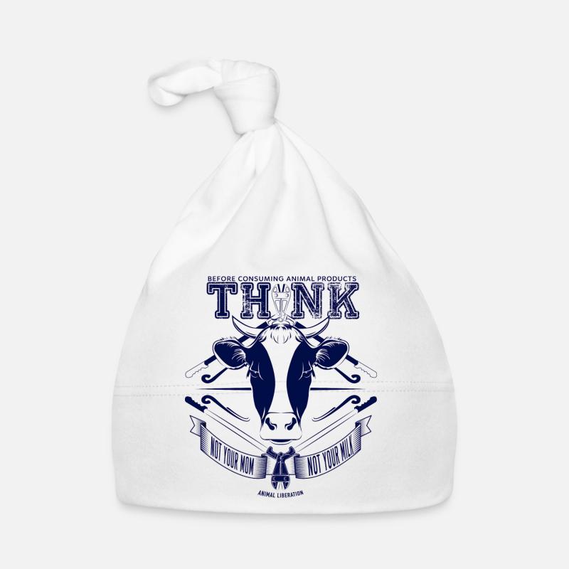 Pas ta mère, pas votre lait (bleu) Bonnet bio Bébé