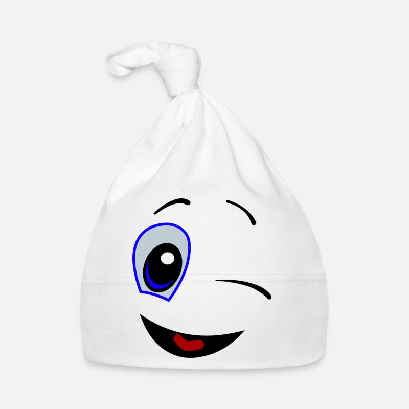 comic 2 - Organic Baby Cap - white
