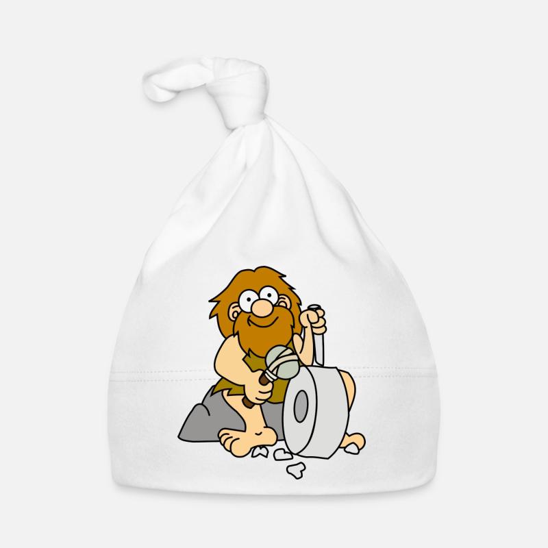 neanderthal cave man caveman steinzeit10 Organic Baby Cap