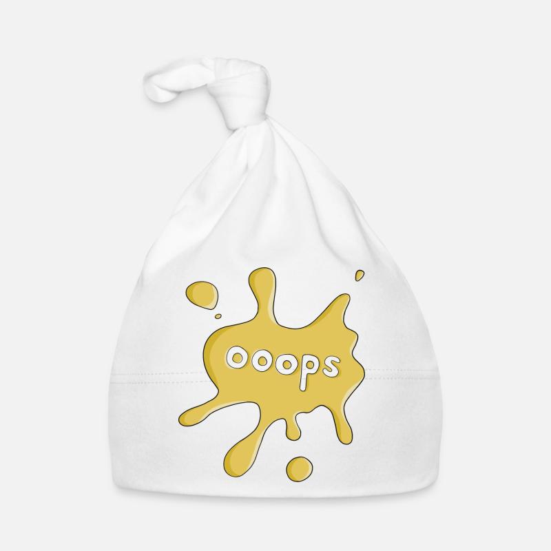 place ooops - Bonnet bio Bébé - blanc