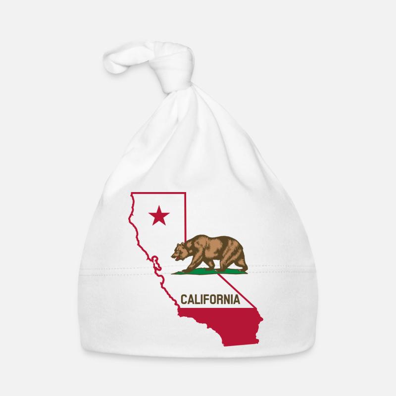 Californie - Bonnet bio Bébé - blanc