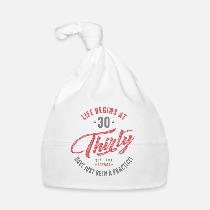 30th Birthday Organic Baby Cap