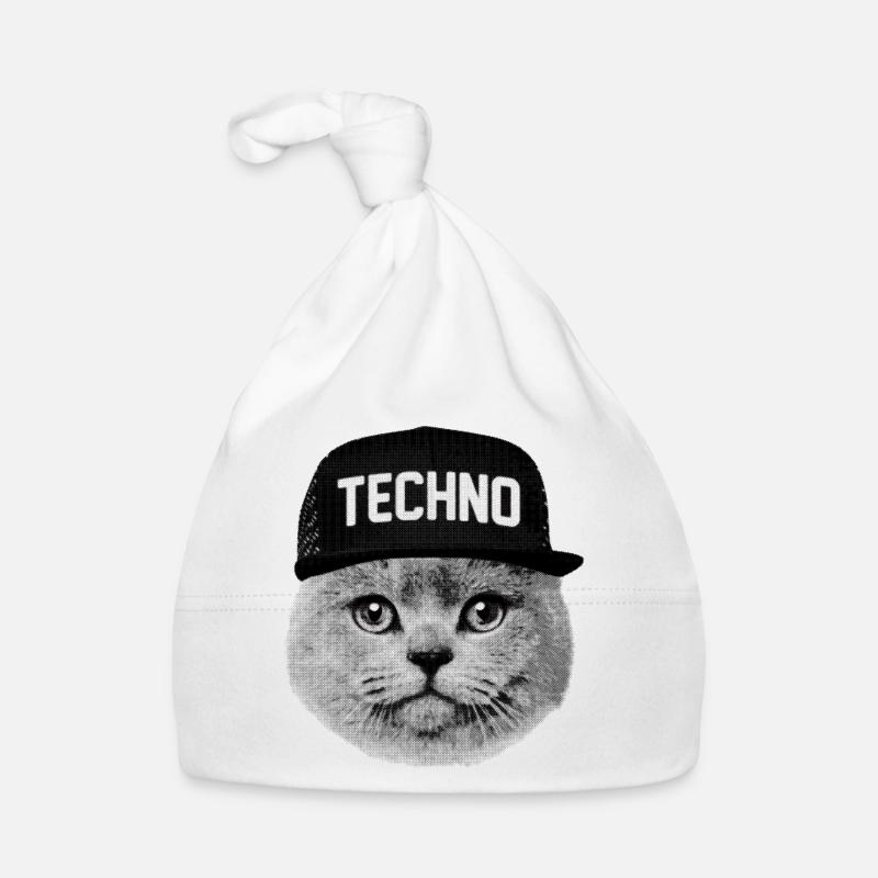 Techno chat Bonnet bio Bébé