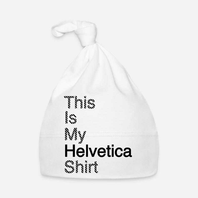 Typography shirt graphic design gift bark Organic Baby Cap